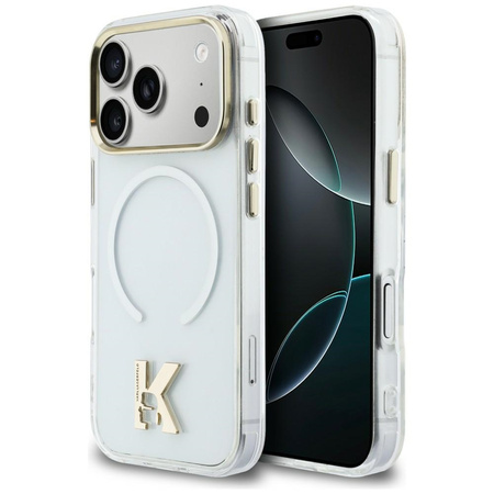 Etui Karl Lagerfeld IML K Head Logo MagSafe do iPhone 17 Pro przezroczysty