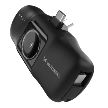 WOZINSKY MINI POWERBANK 5000MAH Z KABLEM USB-C DO APPLE WATCH 15W ŁADOWANIE