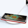 Clear 3in1 etui do Samsung Galaxy S22 Ultra żelowy pokrowiec z ramką czerwony