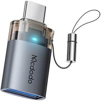 MCDODO ADAPTER PRZEJŚCIÓWKA USB-A 3.0 DO USB-C NA USB TYP C 3A 5GB OTG LED