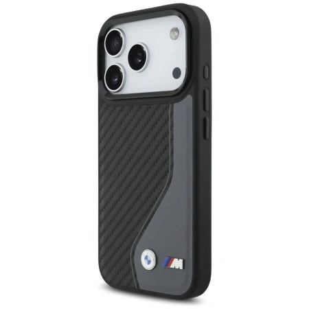 BMW ETUI M CARBON LOGO DO IPHONE 17 PRO MAGSAFE LUKSUSOWA OCHRONA