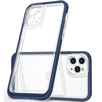 Clear 3in1 etui do iPhone 11 Pro żelowy pokrowiec z ramką niebieski
