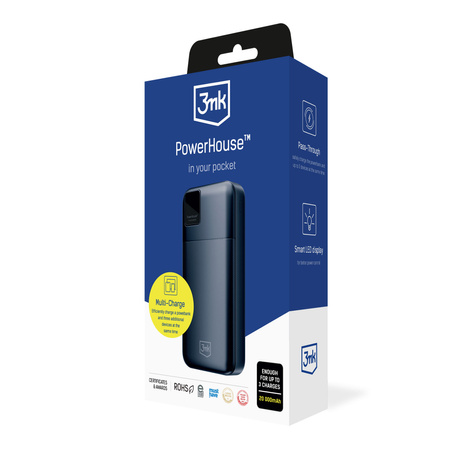 3MK POWERBANK 20000MAH DO TELEFONÓW 2A1C1M USB-C Z SZYBKIM ŁADOWANIEM 22.5W