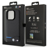 Etui BMW Leather Carbon na iPhone 15 Pro - czarne