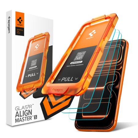 SZKŁO HARTOWANE SPIGEN ALM GLAS.TR SLIM 3-PACK IPHONE 17 PRO CLEAR
