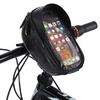 Wozinsky torba rowerowa na kierownicę z etui na telefon 1 l czarna (WBB16BK)