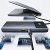 HUB Baseus Metal Gleam Series II 7w1 USB-C - USB-C PD100W / 2x USB-A / 2x HDMI 4K / USB-A 3.0 / USB-C 3.0