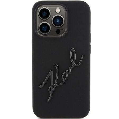 KARL LAGERFELD KLHCP15LSKSBMCK CASE DO IPHONE 15 PRO SILIKONOWE KARL SCRIPT