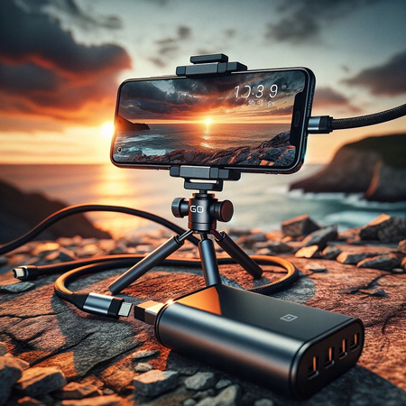 CO2 KABEL USB-C SZYBKIE ŁADOWANIE THUNDERBOLT 3 20GBPS 100W USB TYP C 4K 2M