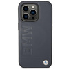 Etui BMW BMHMP14LSLLna iPhone 14 Pro - granatowe Leather Hot Stamp MagSafe