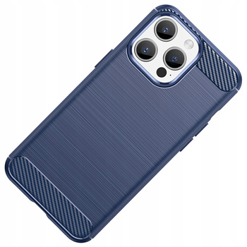 HURTEL ETUI CARBON CASE DO IPHONE 15 PRO MAX WZÓR KARBON Z ELASTYCZNEJ GUMY