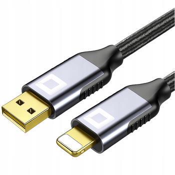 CO2 ŁADOWARKA KABEL USB LIGHTNING SZYBKIEGO ŁADOWANIA DO IPHONE 12 13 14 2M