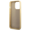 Guess GUHCP14LHGGSHD iPhone 14 Pro 6,1" złoty/gold hard case Glitter Script