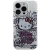 Etui Hello Kitty IML Kitty On Bricks Graffiti na iPhone 15 Pro - białe