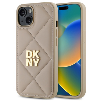 DKNY ETUI DO IPHONE 14 6.1 QUILTED STACK LOGO HARDCASE POKROWIEC