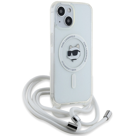 KARL LAGERFELD ETUI DO IPHONE 15 14 13 6.1 HARDCASE DO MAGSAFE CHOUPETTE