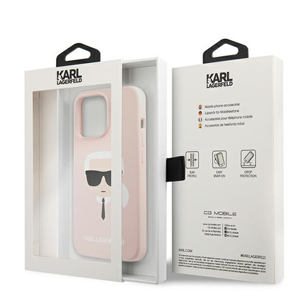 KARL LAGERFELD POKROWIEC CASE DO IPHONE 13 PRO 13 6.1 SILICONE KARLS HEAD