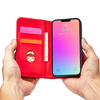 Magnet Card Case etui do iPhone 13 mini pokrowiec portfel na karty kartę podstawka czerwony