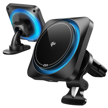 ESR HALOLOCK CAR MOUNT MAGNETIC WIRELESS CHARGER QI2 15W DO IPHONE 12 13 14