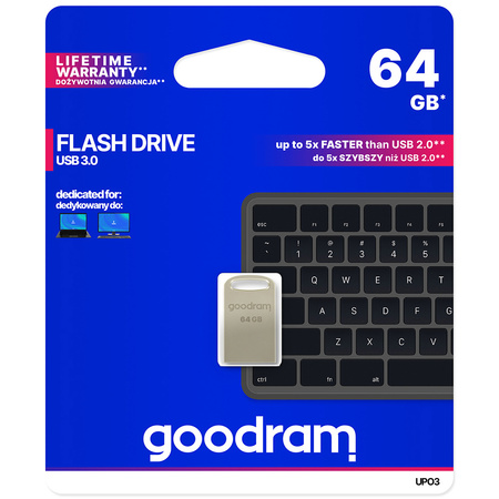 Pendrive 64 GB USB 3.2 Gen 2 UPO3 Goodram - srebrny