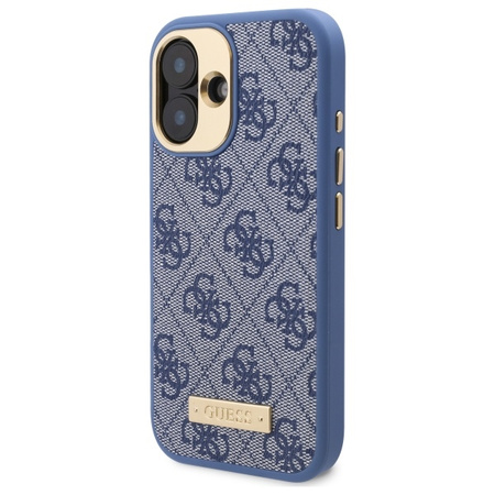 Guess GUHMP16MU4GPRB iPhone 16 Plus6.7 niebieski/blue hardcase 4G Logo Plate MagSafe