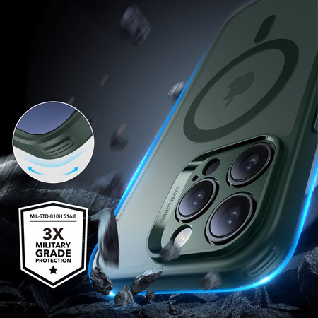 ESR CASE MAGNETYCZNE DO IPHONE 16 PRO MAX HALOLOCK DO MAGSAFE FROSTED GREEN