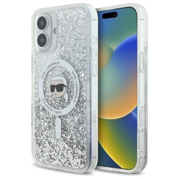 KARL LAGERFELD ETUI HARDCASE DO IPHONE 16 PLUS 6.7 DO MAGSAFE LIQUID