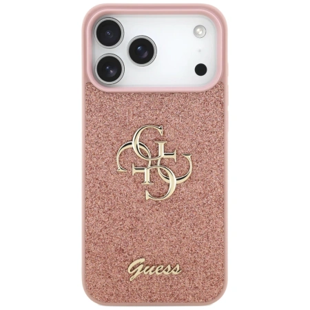 GUESS ETUI FIXED GLITTER BIG 4G DO IPHONE 17 PRO MAX POKROWIEC OCHRONNY