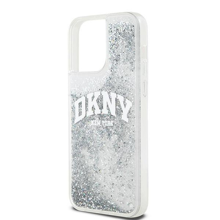 DKNY POKROWIEC HARDCASE LIQUID GLITTER DO IPHONE 15 PRO MAX Z LOGO WIELKIM