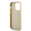 Guess GUHMP15LPSAHMCB iPhone 15 Pro 6.1" złoty/gold hardcase Saffiano MagSafe