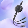 MCDODO KABEL USB 3W1 ZWIJANY SZYBKIE ŁADOWANIE USB-C LIGHTNING MICRO 66W