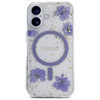 GUESS ETUI POKROWIEC MAGNETYCZNY DO MAGSAFE IPHONE 16 RESIN FLOWERS GLITTER