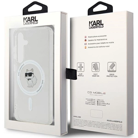 Etui Karl Lagerfeld IML Choupette MagSafe na Samsung Galaxy S24 - przezroczyste