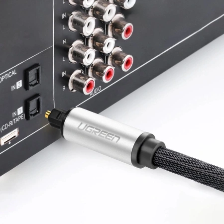 UGREEN KABEL OPTYCZNY TOSLINK SPDIF DO AUDIO KINEM DOMOWYM 2M STEREO DŹWIĘK