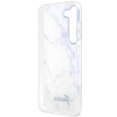 Etui Guess GUHCS23SPCUMAH S23 S911 - białe Marble