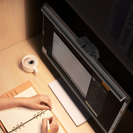 Baseus i-wok lampka LED na monitor do pulpitu oświetlenie ekranu czarny (DGIWK-B01)