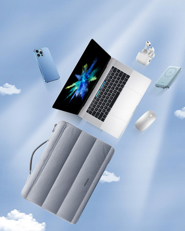 INNOSTYLE DAMSKA TORBA NA LAPTOPA 14 WODOODPORNA STRATUS SLEEVE SZARA