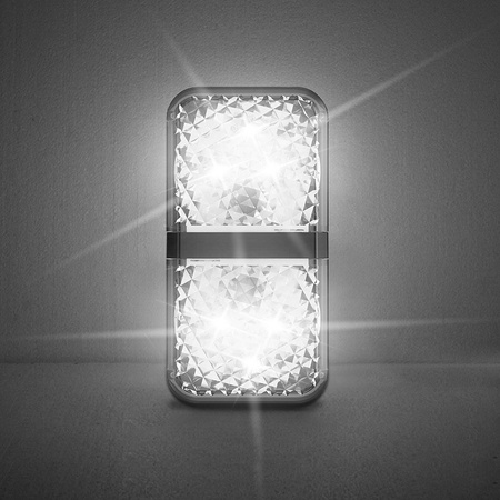 Baseus zestaw 2x ostrzegawcza lampka LED do drzwi samochodu biały (CRFZD-02)