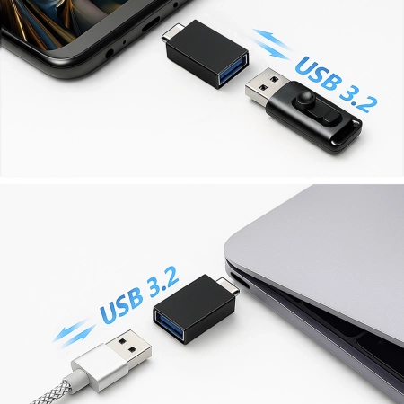 WOZINSKY ADAPTER USB-C DO USB-A 3.2 10GB/S PRZEJŚCIÓWKA SZYBKA