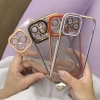 FASHION CASE ETUI DO IPHONE 13 PRO ŻELOWY ZŁOTA RAMKA STYLOWY