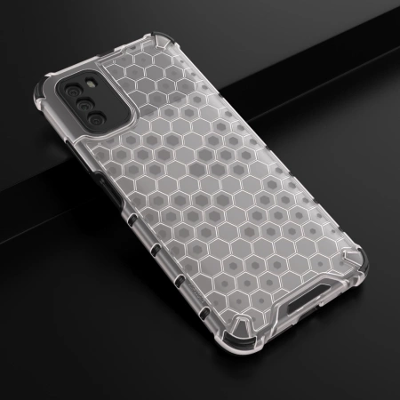 HURTEL HONEYCOMB ETUI PANCERNE Z ŻELOWĄ RAMKĄ DO XIAOMI POCO M3 OCHRONNE