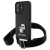 KARL LAGERFELD POKROWIEC DO IPHONE 16 6.1 KLHCP16SSAKCPBK Z PINEM METALOWYM