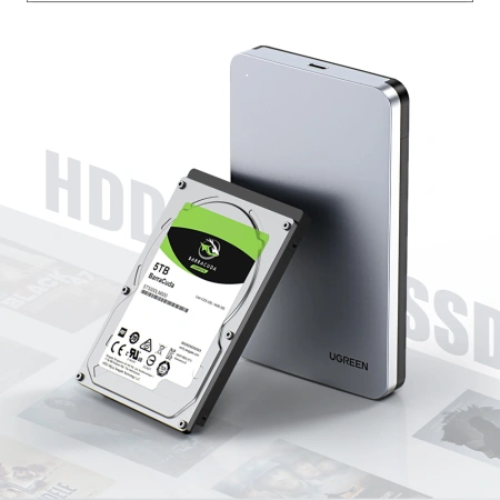 UGREEN KIESZEŃ NA DYSK 2,5'' SATA 3.0 6GBPS Z USB-C 0,5M DO DYSKÓW TWARDYCH