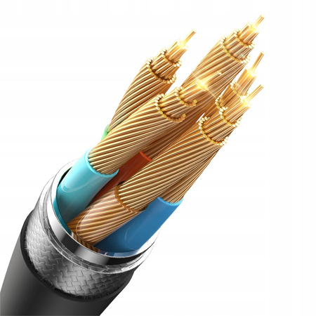 MCDODO KABEL USB-C SZYBKIE ŁADOWANIE DO SAMSUNG XIAOMI TYP C 6A 100W 1M LED