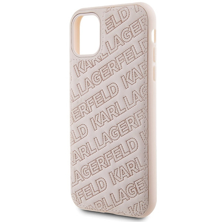 KARL LAGERFELD ETUI HARDCASE DO IPHONE 11 XR 6.1 QUILTED K PATTERN OCHRONNE