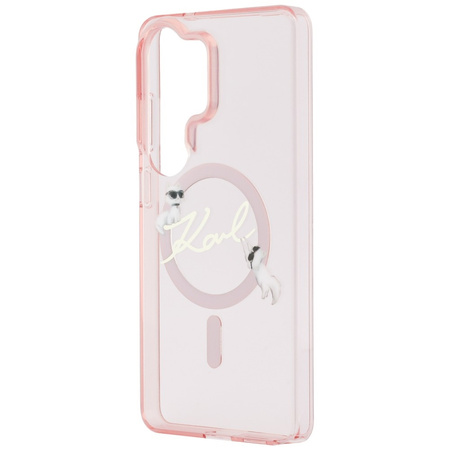 Etui Karl Lagerfeld IML KC Script        MagSafe do Samsung Galaxy S26 Ultra różowy