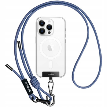 INNOSTYLE SMYCZ DO TELEFONU NA SZYJE WKŁADKA CROSSBODY MOCNA NIEBIESKA 6MM