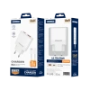 JELLICO ładowarka sieciowa EU57 PD 20W 1xUSB-C + 1xUSB QC3.0 + kabel USB-C - Lightning Biały