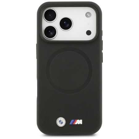 Etui BMW M FW Metal Logo MagSafe do iPhone 17 Pro czarny