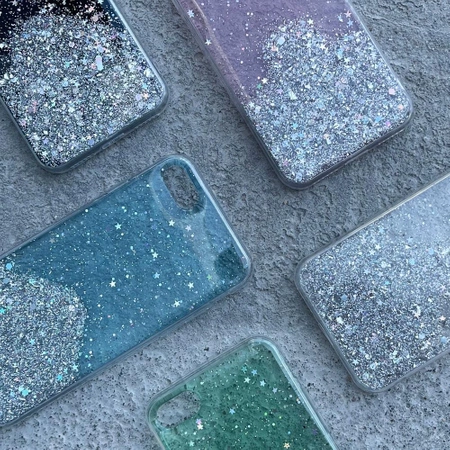 WOZINSKY ETUI GLITTER DO IPHONE 12 PRO MAX BŁYSZCZĄCE POKROWIEC Z BROKATEM